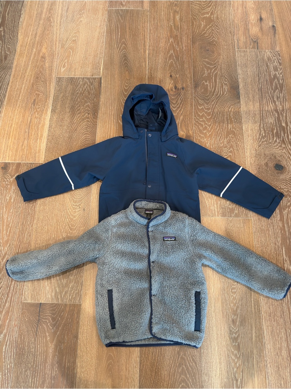 Patagonia Toddler All Seasons 3-in-1 Jacket Set Navy Grey 5T
